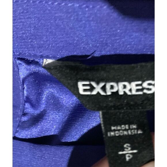 New Womens Silk Like Purple Top SZ S Small Express Tags Gorgeous - Picture 13 of 16
